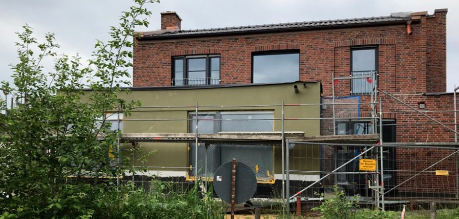 Baustelle Gartenseite