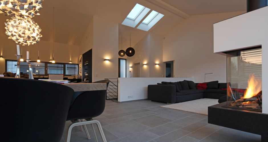 Loftartiger Grundriss