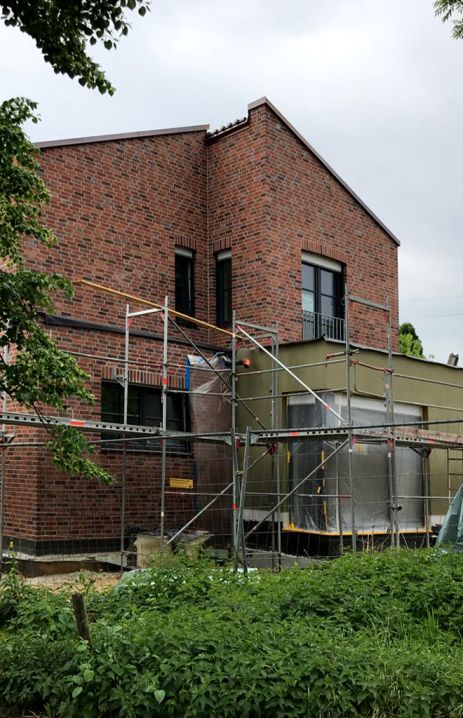 Seitenansicht Baustelle