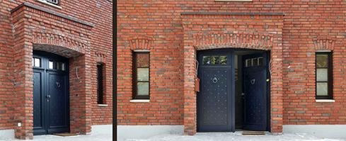 Baustellenfoto Portal und Haustür in Herten